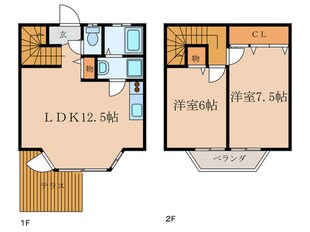 ミモザ館の物件間取画像